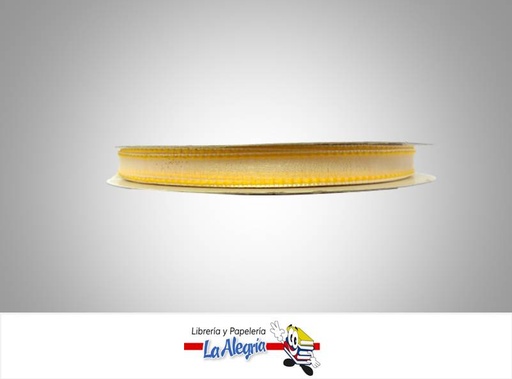 [430702003] CINTA ORGANZA 10MM AMARILLO ARA XMETRO MARCA S/M   