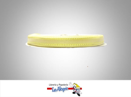 [430702004] CINTA ORGANZA 10MM AMARILLO CLARO XMETRO MARCA S/M   