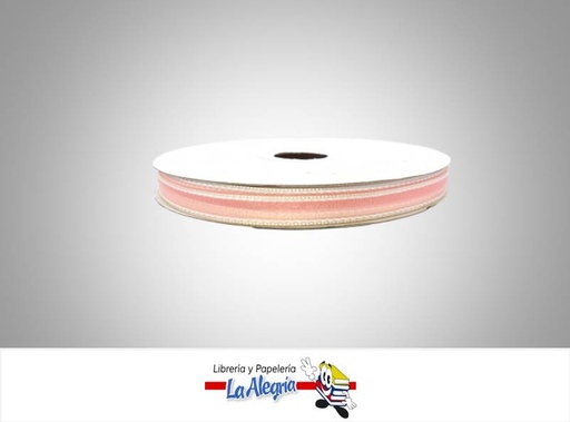 [430702060] CINTA ORGANZA 10MM ROSA PASTEL XMETRO MARCA S/M   
