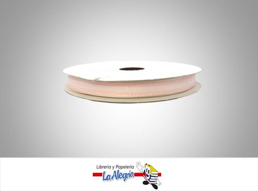 [430702062] CINTA ORGANZA 10MM ROSADO CLARO XMETRO MARCA S/M   