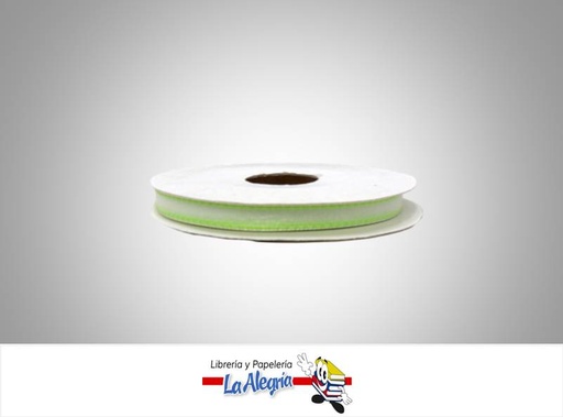 [430702073] CINTA ORGANZA 10MM VERDE MANZANA XMETRO MARCA S/M   