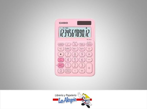 [4549526617218] CALCULADORA ESCRITORIO MS-20UC-PK 12DIG MARCA CASIO   