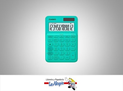 [4549526617232] CALCULADORA ESCRITORIO MS-20UC-GN 12DIG MARCA CASIO