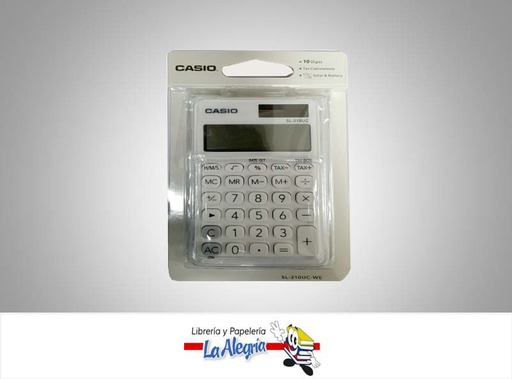 [4549526603815] CALCULADORA ESCRITORIO SL-310UC-WE MARCA CASIO
