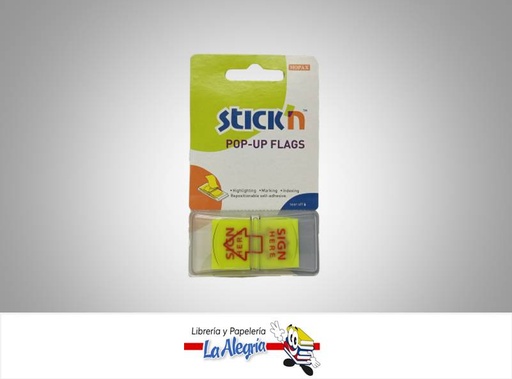 [4712759260159] NOTA AUTOADHESIVA BANDERITA REF C493 MARCA STICK'N   