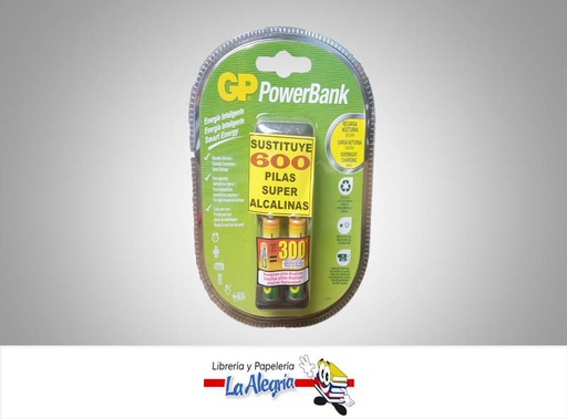 [4891199145773] CARGADOR MINI GP AAA/AA POWER BANK USN40-AA-P7 MARCA GP   