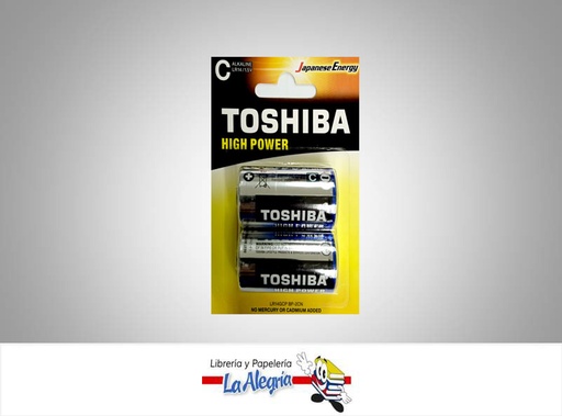 [4904530592713] PILA C 1,5V ALCALINA LR14 2UND MARCA TOSHIBA   