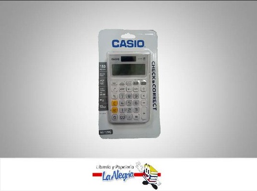 [4971850093121] CALCULADORA ESCRITORIO MJ-12VC 12DIG MARCA CASIO   