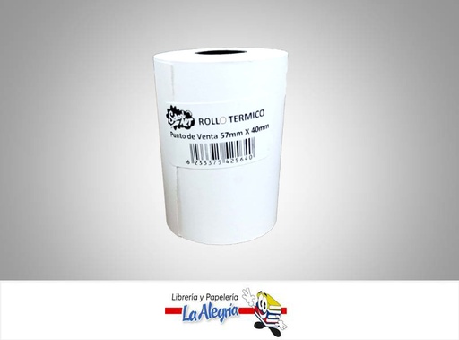 [7598874007247] ROLLO PAPEL TERMICO 57MMX40MM UND MARCA CRISVI   