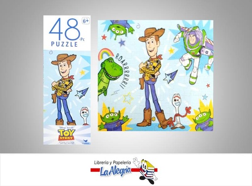 [639277856562] ROMPECABEZA RECTANGULAR TOYSTORY 48 PZA MARCA CARDINAL