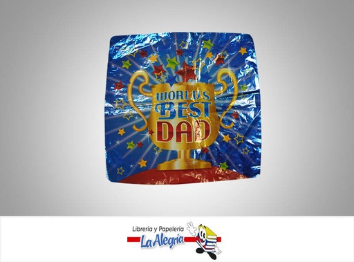 [681070860697] GLOBO FOIL 18 WORLDS BEST DAD MARCA ANAGRAM   