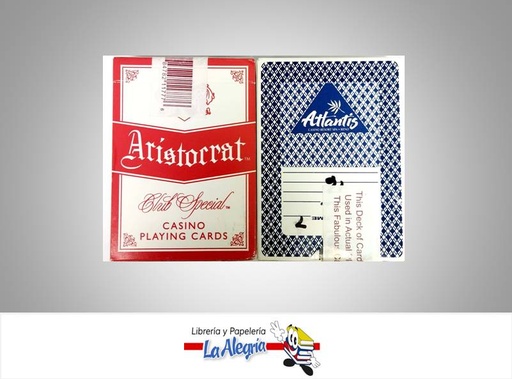 [684782117776] CARTA DE NYLON POKER UND MARCA ARISTOCRAT   