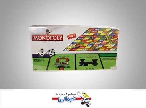 [6900009714967] MONOPOLY 2 EN 1 MARCA HASBRO   