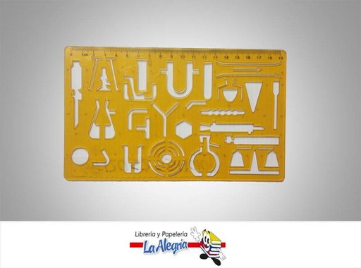 [6912052534010] PLANTILLA DE QUIMICA ACRILICA 19CM AMARI MARCA BO DA   