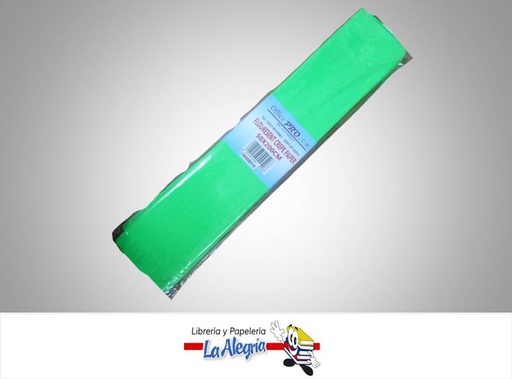 [6921298120406V] PAPEL CREPE 50X200CM FLUORESCEN VERDE UND MARCA OFFICE PRO