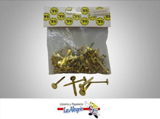 [6923656582055] SERAFIN 32MM 100 PZAS DORADO MARCA OK   