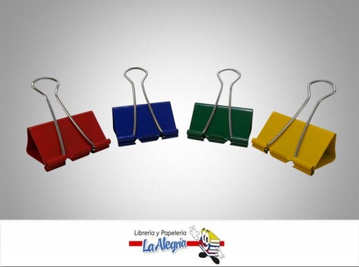 [6924246193514] CLIP BINDER 2 51MM 12 UND 4 COLOR MARCA BIFA   