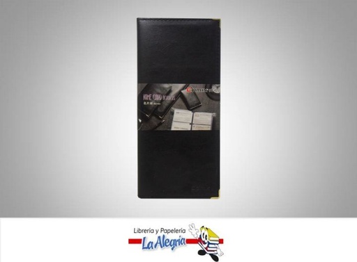 [6926032315674] TARJETERO CUERO 160 TARJETAS 23,2X25,2MM MARCA COMIX   