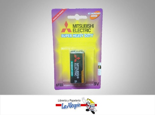 [6927799684645] PILA 9V 6F22/1BP UND MARCA MITSUBISHI ELECTRIC   