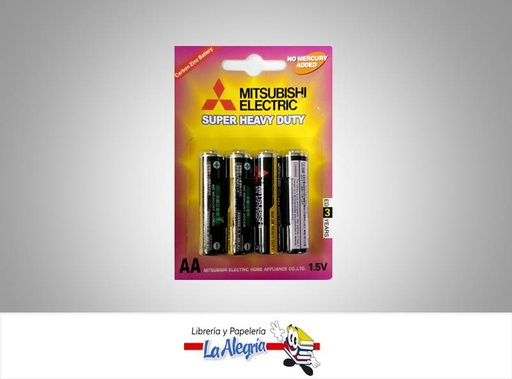 [6927799685925] PILA AA 1,5V SUPER HEAVY DUTY R06PU/4BP SET 4UND MARCA MITSUBISHI ELECTRIC