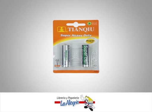 [6927799689220] PILA AA 1,5V ALCALINA SUPER HEAVY DUTY 2UND MARCA TIANQIU   