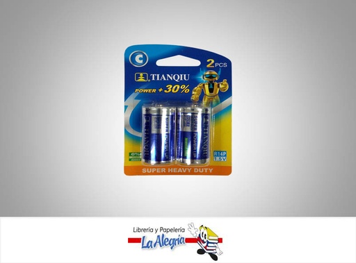 [6927799691308] PILA C SUPER HEAVY DUTY 1.5 PAQ. 2 UND MARCA TIANQUI