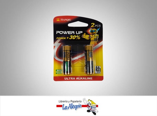 [6927799691353] PILA AA/LR6 ULTRA ALCALINA 1,5V 2UND MARCA TIANQIU   