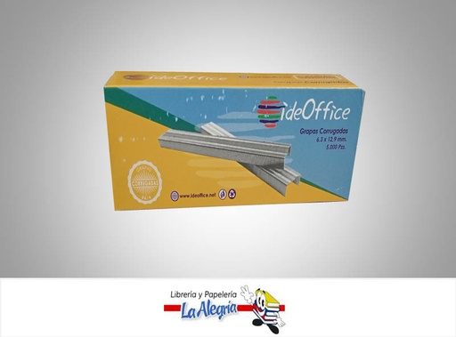 [6930774301802] GRAPA CORRUGADA 26/6 5000 UND MARCA IDEOFFICE