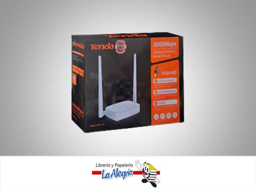 [6932849426014] ROUTER INALAMBRICO 300MBPS 2 ANTENAS D30 MARCA TENDA   