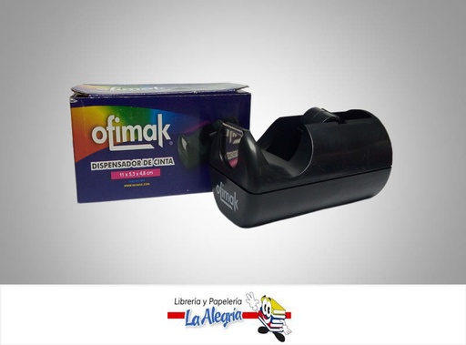 [69375443177593] DISPENSADOR DE CINTA PEQUEÑO 3/4 NEGR UN MARCA OFIMAK
