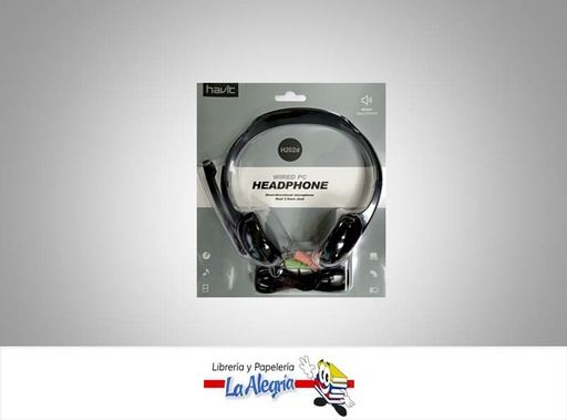 [6939119033705] AUDIFONOWIRED NEGRO H202D MARCA HAVIT   