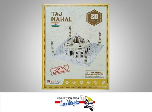 [6944588230098] ROMPECABEZA 3D TAJ MAHAL 39 PZA    