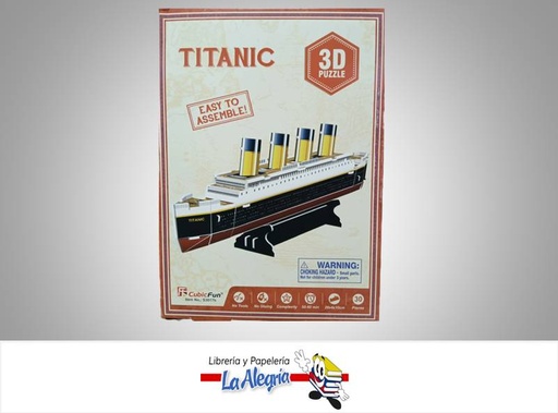 [6944588230173] ROMPECABEZA 3D TITANIC 30 PZA    