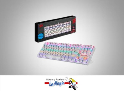 [6950376704979] TECLADO MECANICO KUMARA RAINBOW WHITE SP MARCA TARGUS   