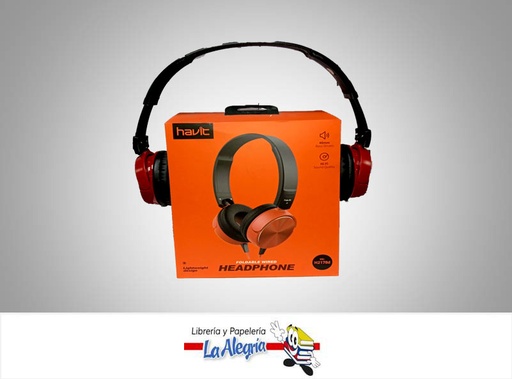 [6950676237955] AUDIFONO ROJO H2178D MARCA HAVIT