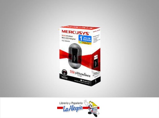 [6957939000349] ADAPTADOR MINI USB INALAMBRICO N300 MW30 MARCA MERCUSYS   