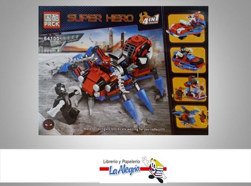 [6968117641001] LEGO SPIDERMAN4 EN 1 FUSION MARCA NIKO IMPORT   