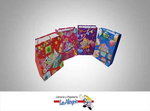 [6978021120035] BOLSA DE REGALO FELIZ CUMPLEAÑOS 26X32CM MARCA PINTARETA   