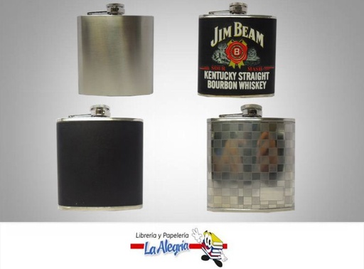 [6A] LICORERA 6 OZ MARCA STAINLESS STEEL   