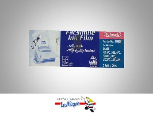 [704315036395] PELICULA FAX 30 METROS TTRS03 MARCA FULLMARK