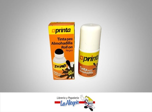 [713757145015] TINTA PARA ALMOHADILLA ROLLON 60ML NEGRO MARCA PRINTA   