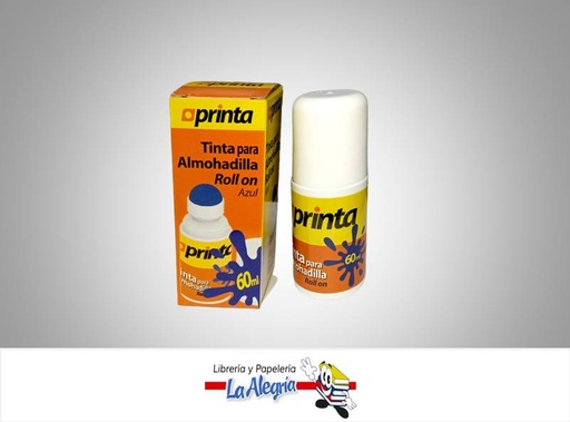 [713757145312] TINTA P/ALMOHADILLA ROLLON AZUL MARCA PRINTA