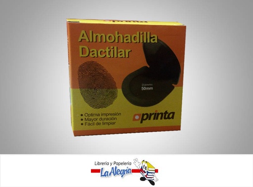 [713757146418] ALMOHADILLA DACTILAR BASE DE CERAMICA 24 MARCA PRINTA   