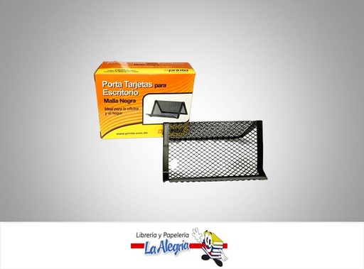 [713757561136] PORTA TARJETA ESCRITORIO MALLA NEGRA MARCA PRINTA   
