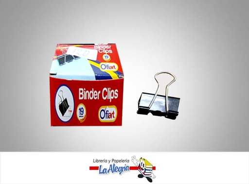 [720171615932] BLINDER CLIP 19MM 12 UND MARCA OFIART   
