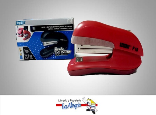 [7313461790506] ENGRAPADORA ESCRITORIO F18 26/6 LISA ROJ MARCA RAPID   