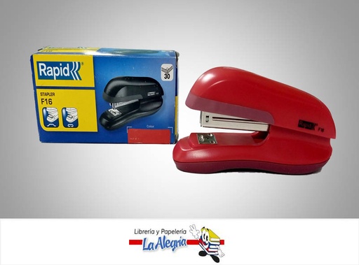 [7313464698502] ENGRAPADORA ESCRITORIO F16 26/6 LISA ROJ MARCA RAPID   