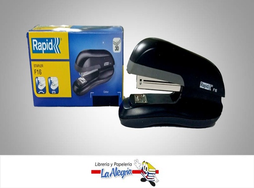 [7313464698519] ENGRAPADORA ESCRITORIO F16 26/6 LISA NEG MARCA RAPID   