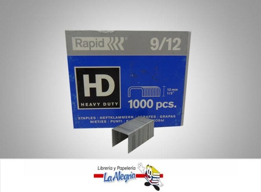 [7313469009143] GRAPA LISA HD 9/12 1000 UND MARCA RAPID   