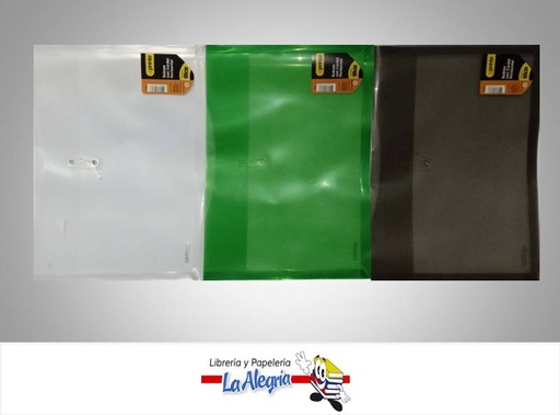 [736211547187] SOBRE PLASTICO OFICIO 26X36,5CM COLOR SURTIDOS MARCA PRINTA